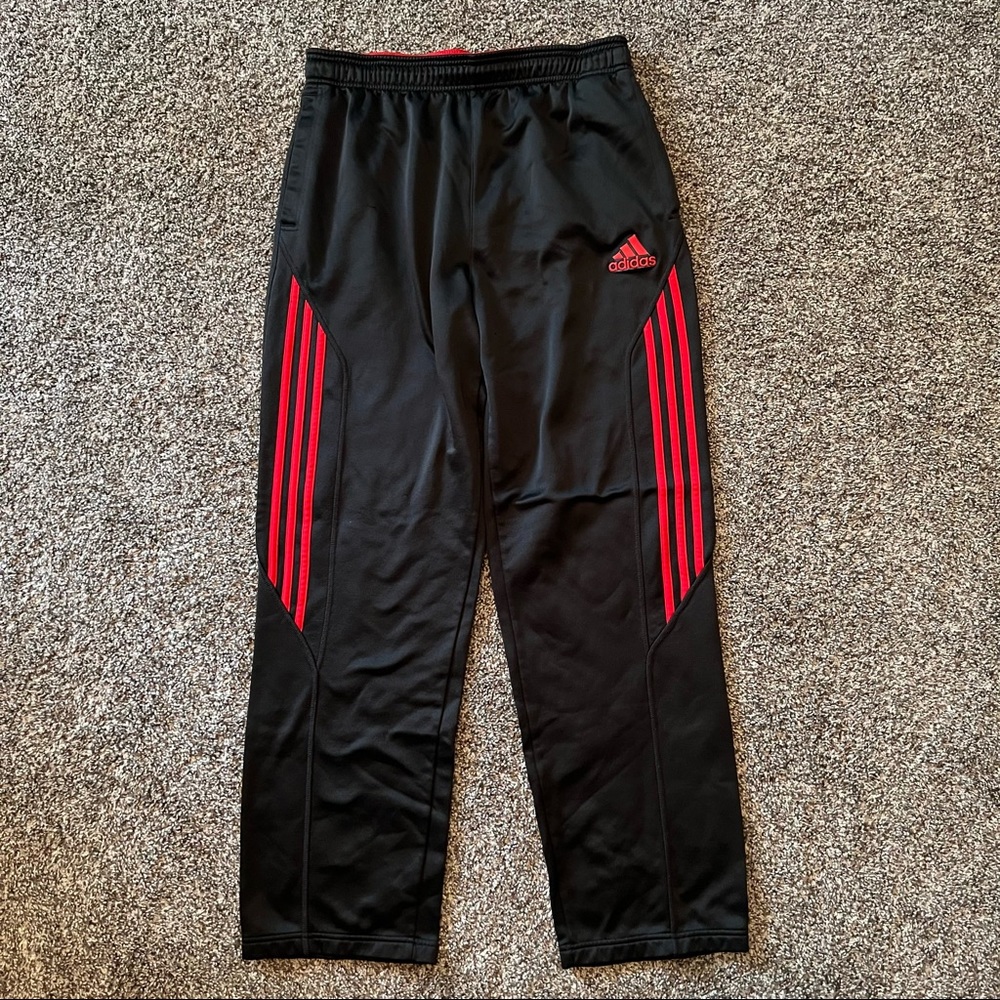 Adidas | Mens Red Black Sweatpants | Great Shape